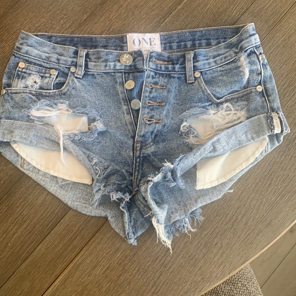 One Teaspoon Denim Bandits Shorts
